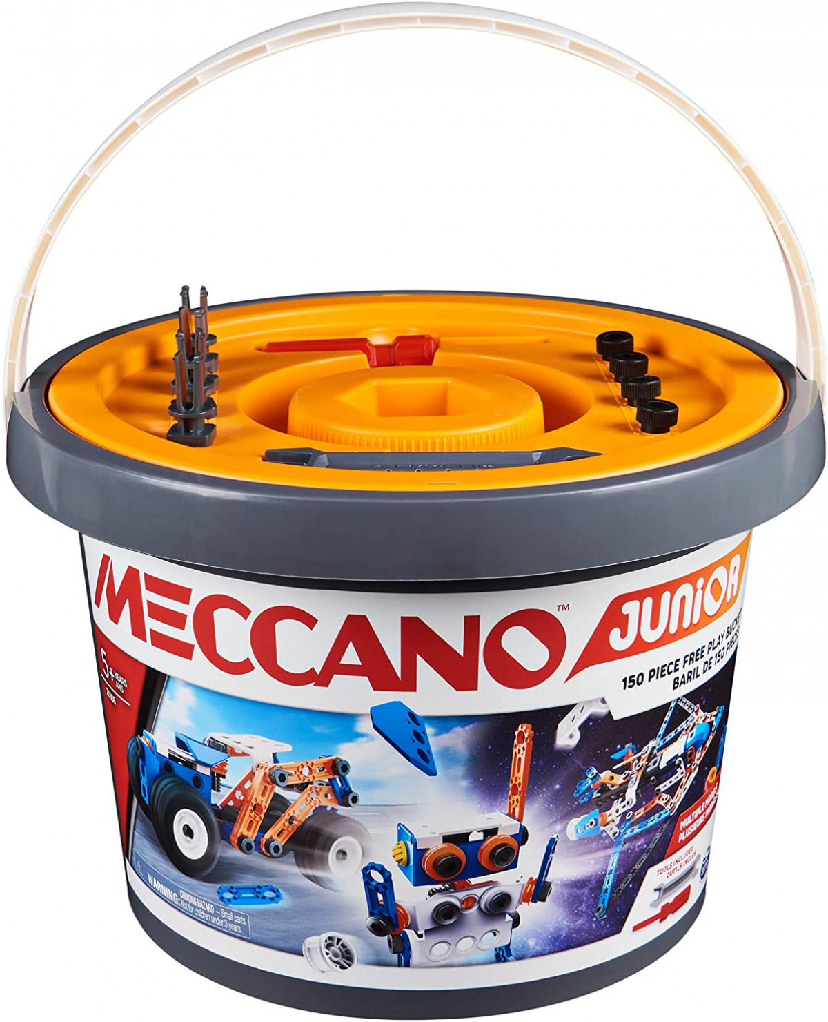 6055102 NOUVEAU BARIL 150 PIECES MECCANO JUNIOR V2