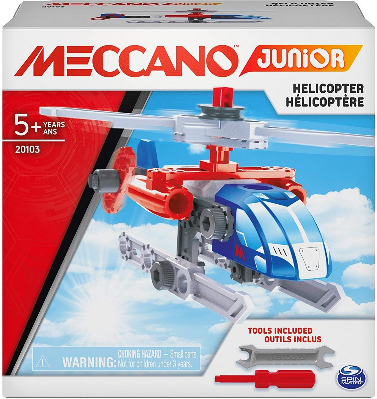 6055090 MES PREMIERES CONSTRUCTIONS MECCANO JUNIOR HELICOPERE BOITE