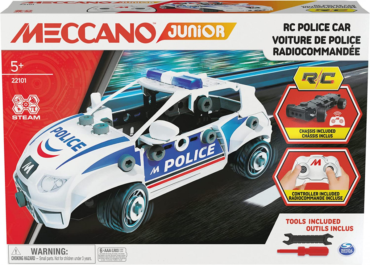 MA VOITURE DE POLICE RC Meccano Junior 6064177 (boite) www.meccanodirect.fr