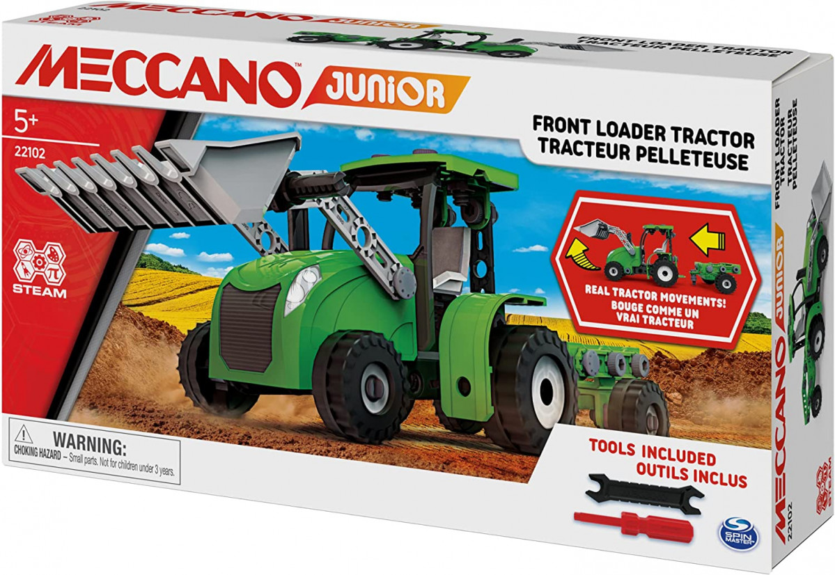TRACTEUR PELLETEUSE Meccano Junior 6064178 (boite) www.meccanodirect.fr