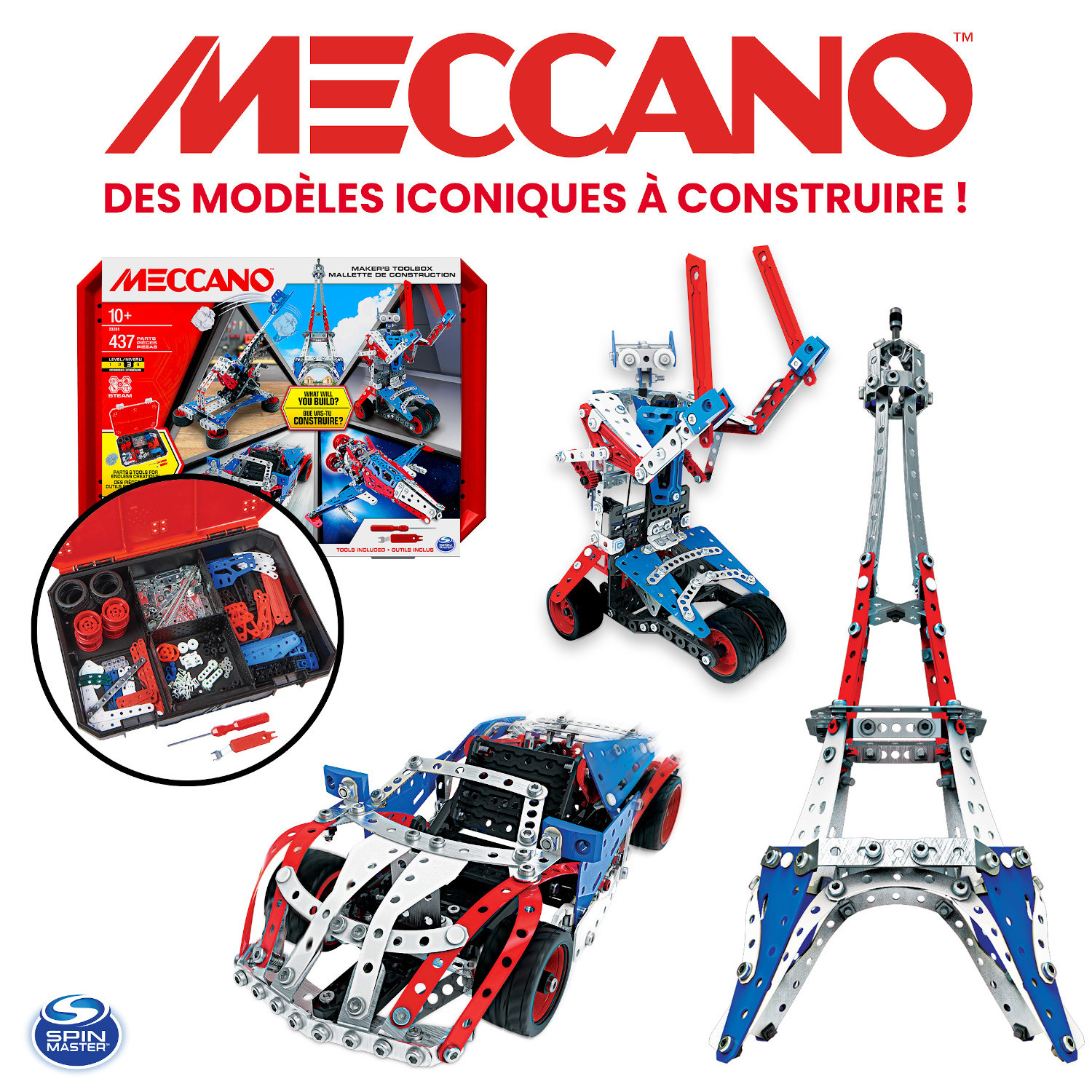 MECCANO - Mallette de Construction 5 MODELES